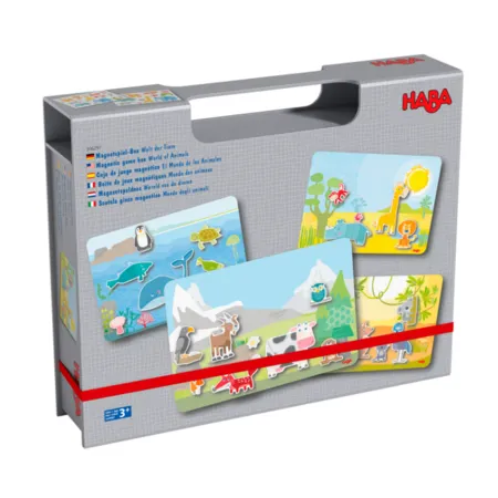 HABA 306279 Magnetspiel-Box Welt der Tiere