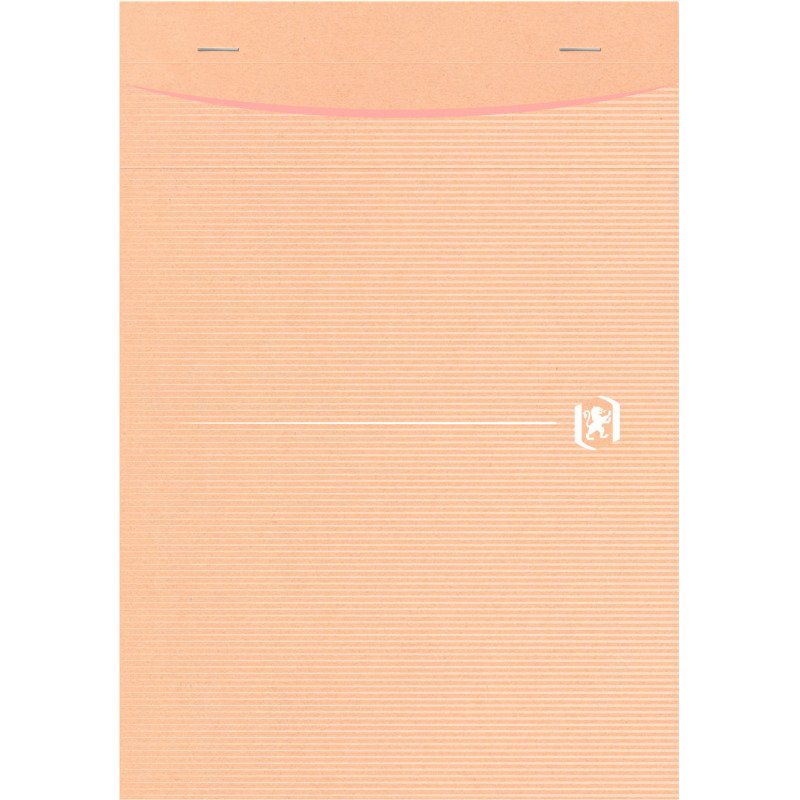 Bloc de bureau recyclé Touareg Oxford A5 14,8 x 21 cm agrafé- 5 x 5 - 80 feuilles