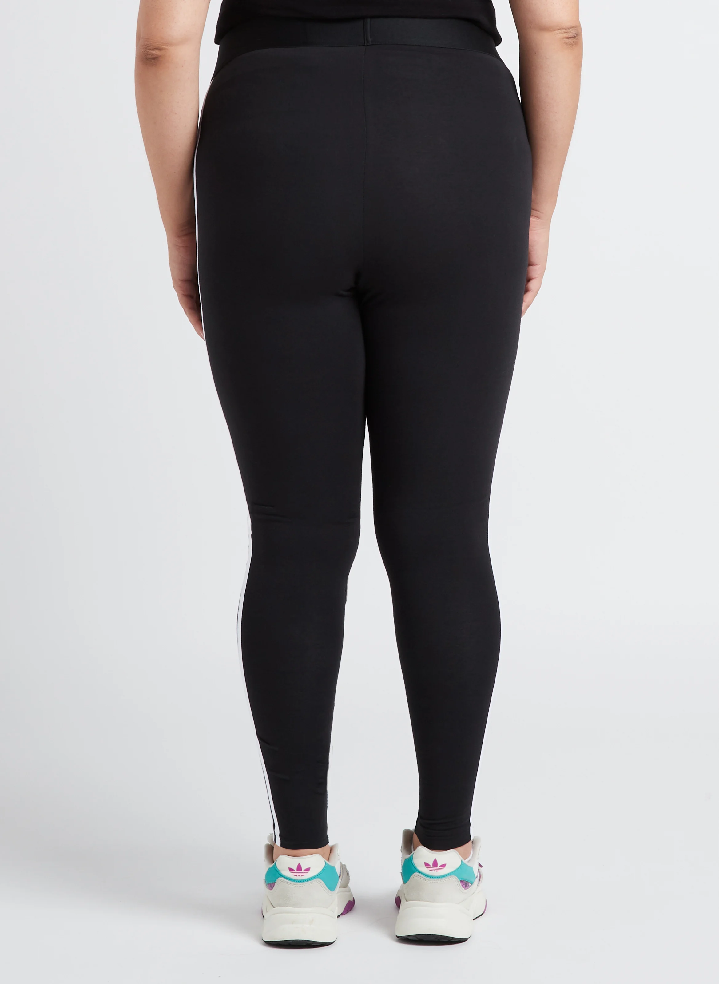 Legging taille haute en coton mélangé | Noir