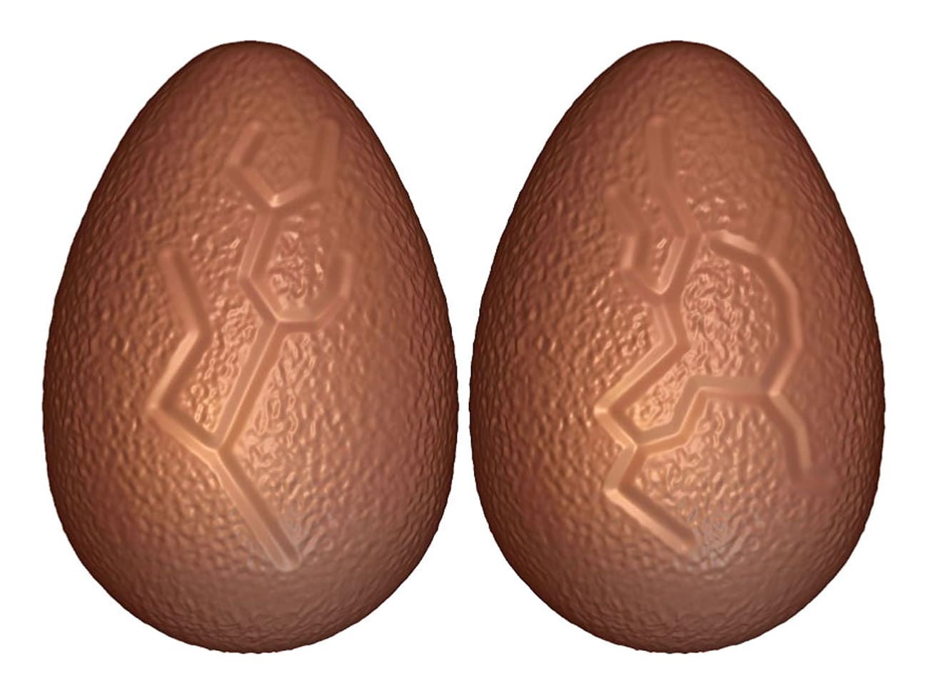 Moule chocolat - Oeuf martelé craquelé