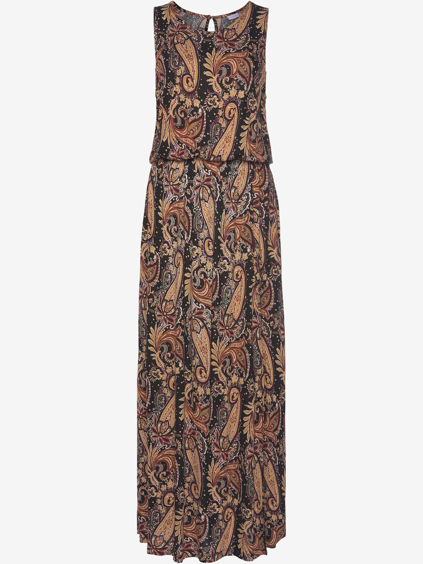 Robe longue encolure ronde