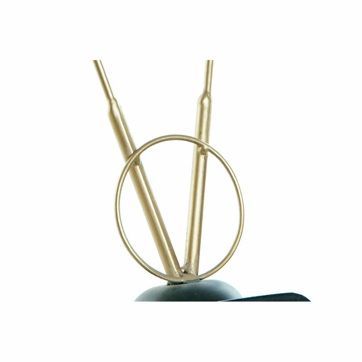 DKD Home Decor Horloge de Table Noir Doré