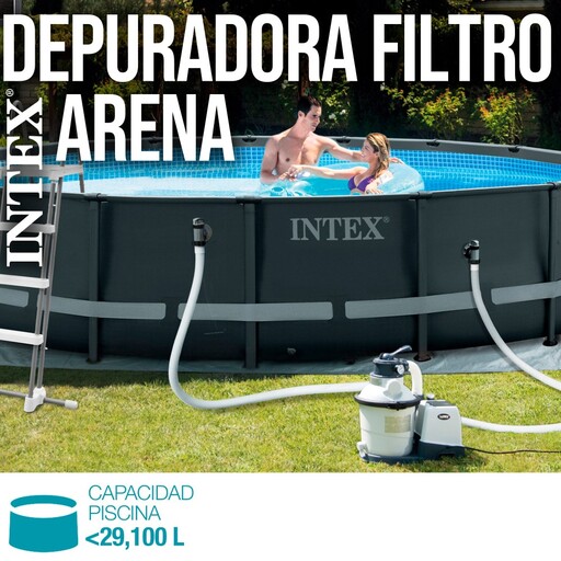 Purificador de areia Intex Krystal Clear 5.700 L/h 0,25 Hp