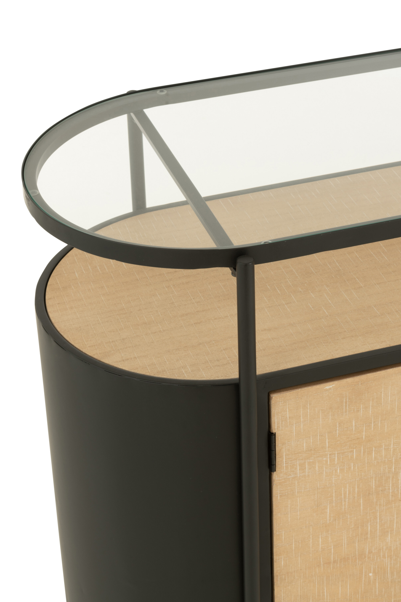 Dressoir Ovy Iron naturel/zwart