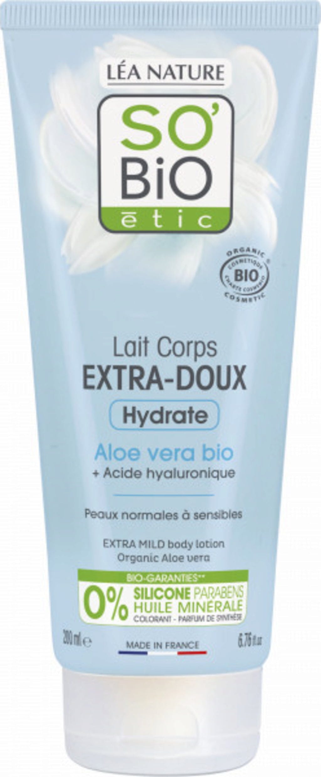 LÉA NATURE SO BiO étic  Extra-sanfte Körpermilch Bio-Aloe, 200 ml
