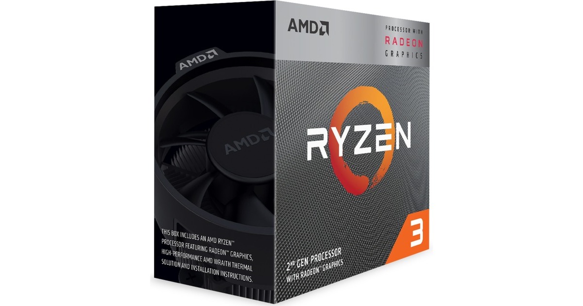 AMDRyzen 3 3200G socket AM4 processor  (Unlocked, Wraith Stealth, Boxed)