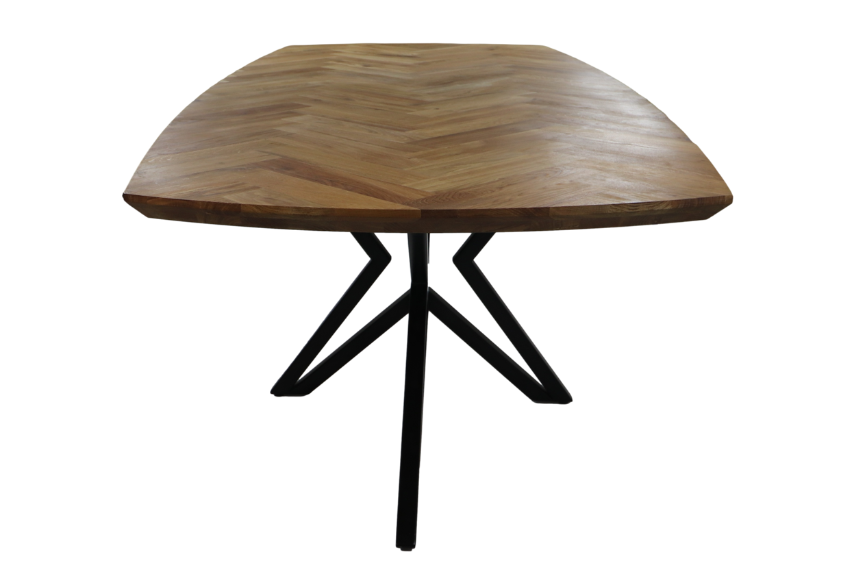 Eettafel Justin Massief Eiken Eettafel Justin 180
