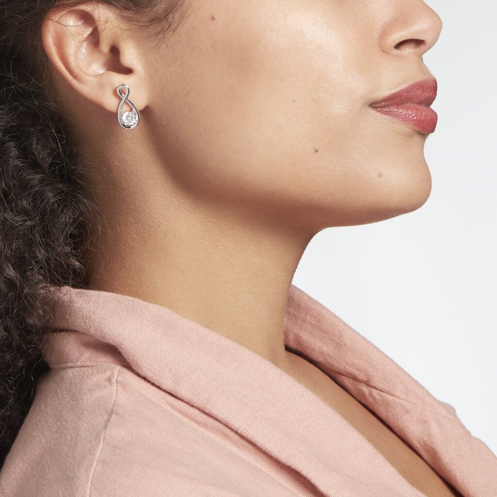Boucles D'oreilles Pendantes Euphorbe Argent Oxydes