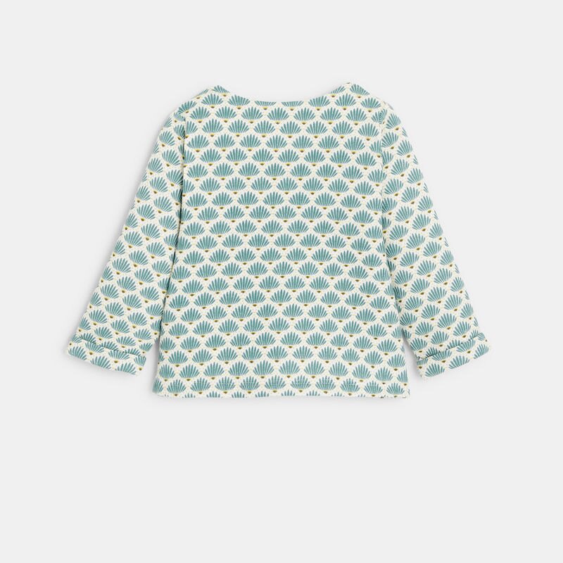 Cardigan jersey graphique vert bébé fille Vert