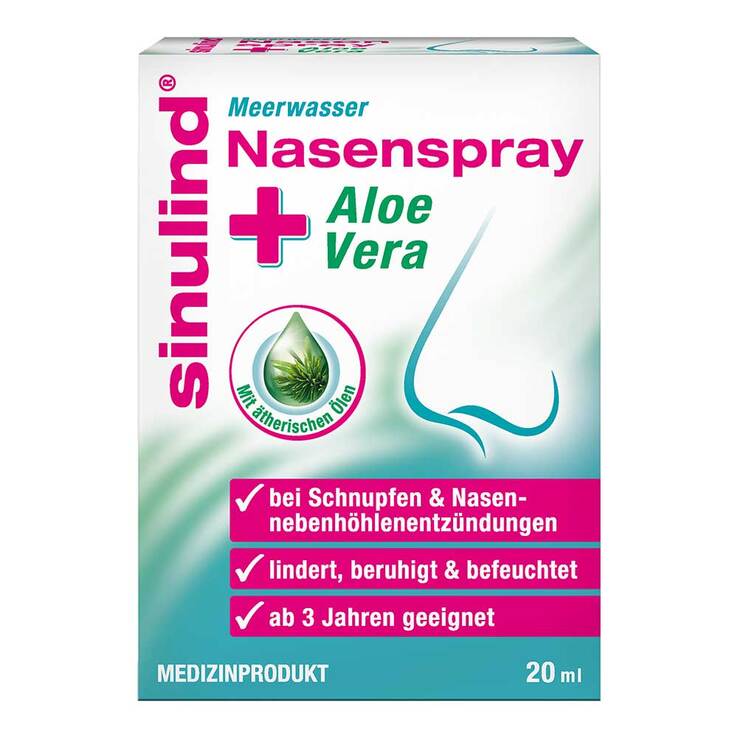 Sinulind Meerwasser Nasenspray + Aloe Vera, 20 ml