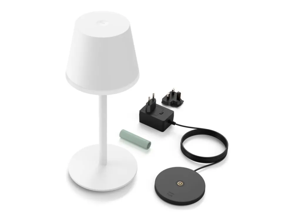 Philips Hue White and Color Ambiance Go - Bordlampe - LED - klasse G - 16 millioner farver - hvid, salviegrønt greb