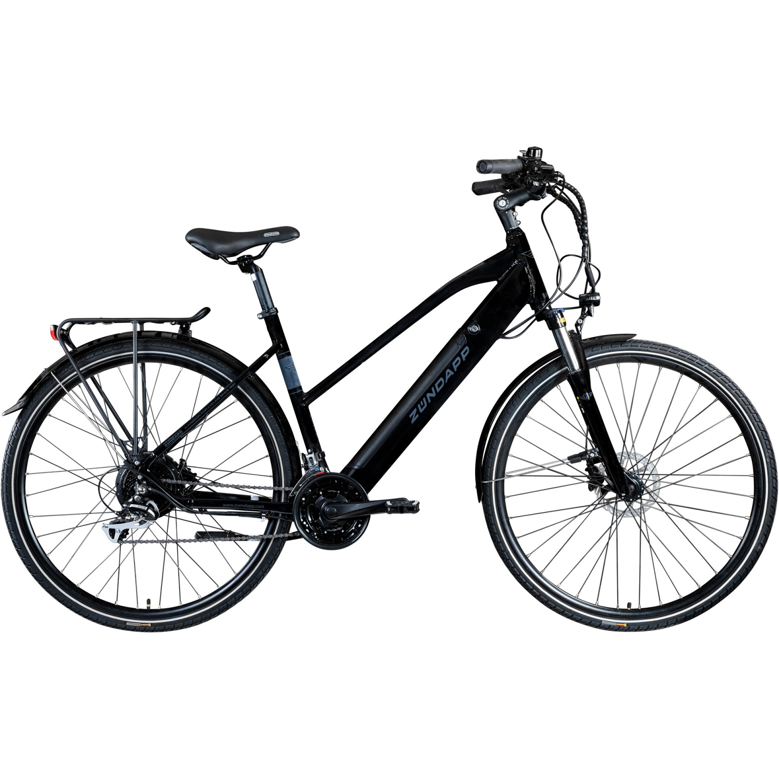 Zündapp Damen Elektro-Trekking Bike Z810 - schwarz-grau - 28 Zoll