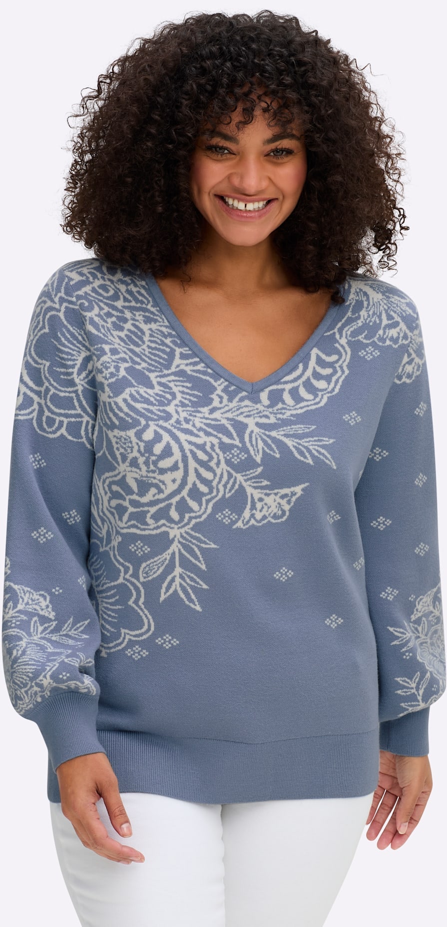 sheego by Joe Browns V-Ausschnitt-Pullover »Pullover«