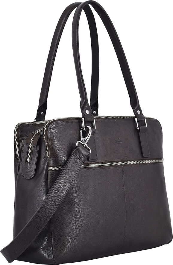 ADAX Napoli handbag Gerda 14 Mørkebrun