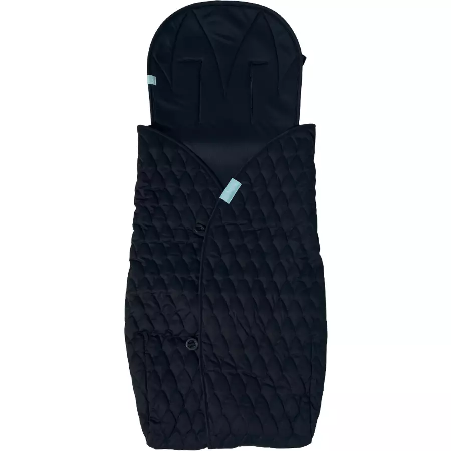 Najell Sitzauflage mit abnehmbaren Fußsack Matte Black