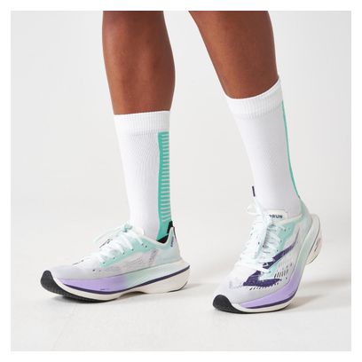 Chaussures Running Femme Kiprun Carbone KD900X LD Blanc/Vert