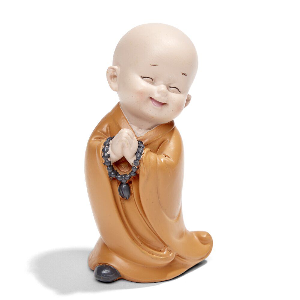Figurine Bouddha moine polyrésine debout - 6 postures