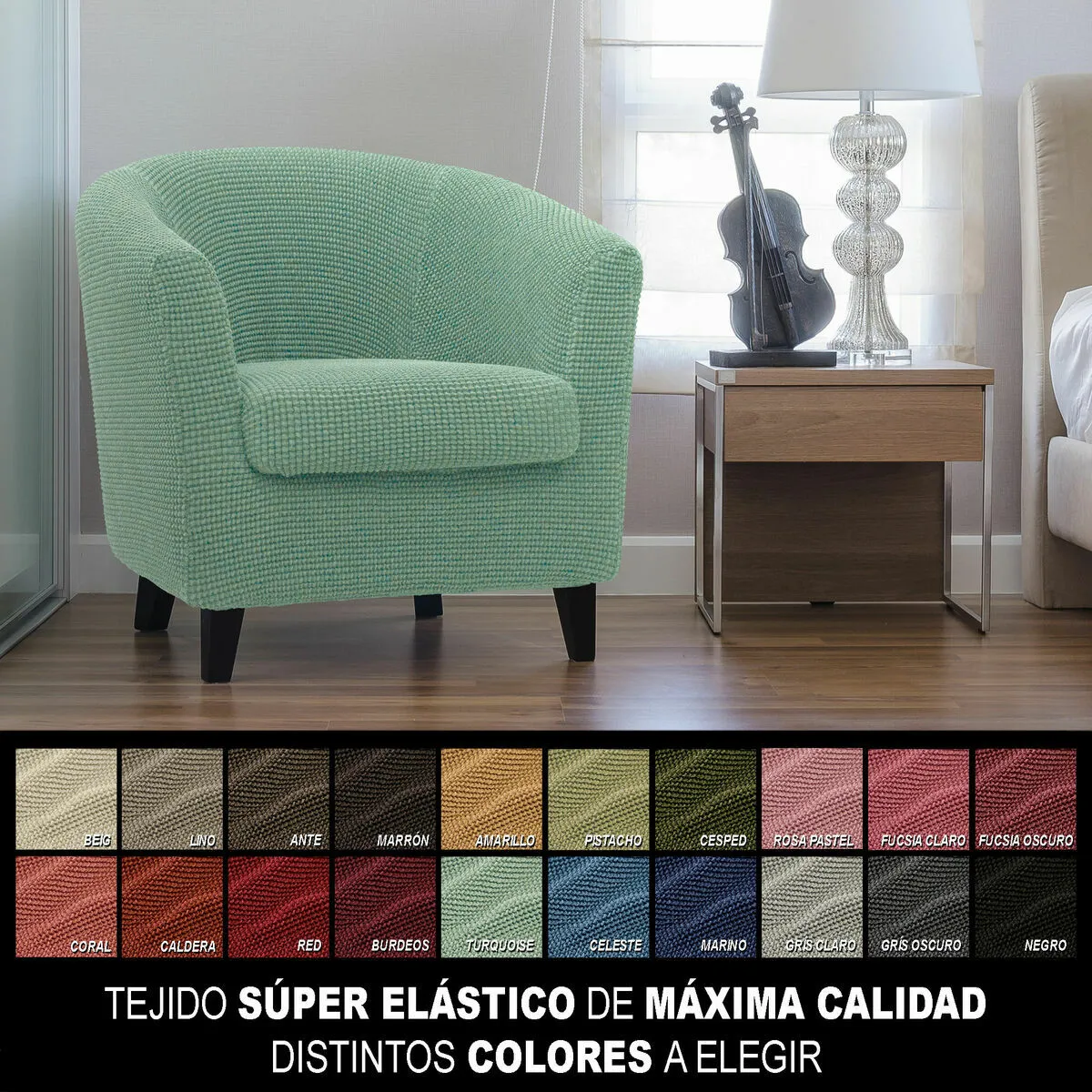 Sofaskins Housse Niagara 1 place - Turquoise