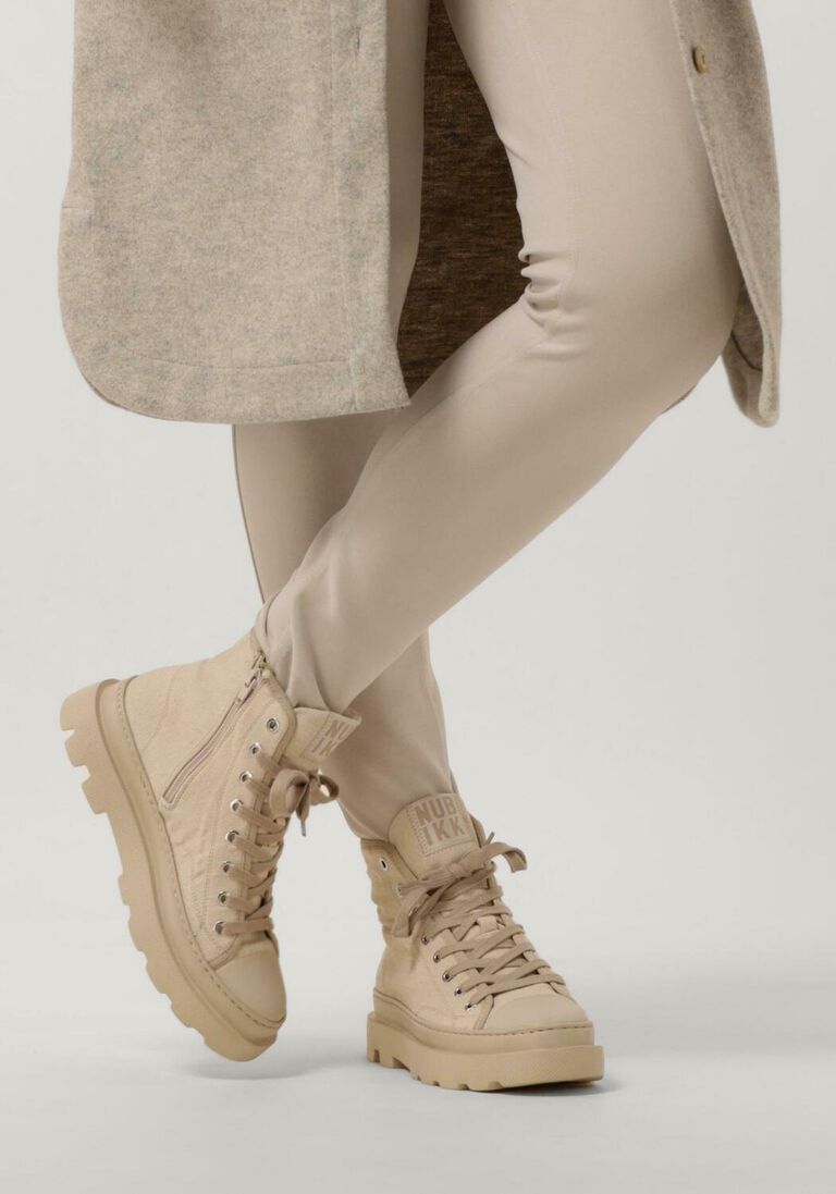 NUBIKK beige nubikk hoge sneaker monro charly