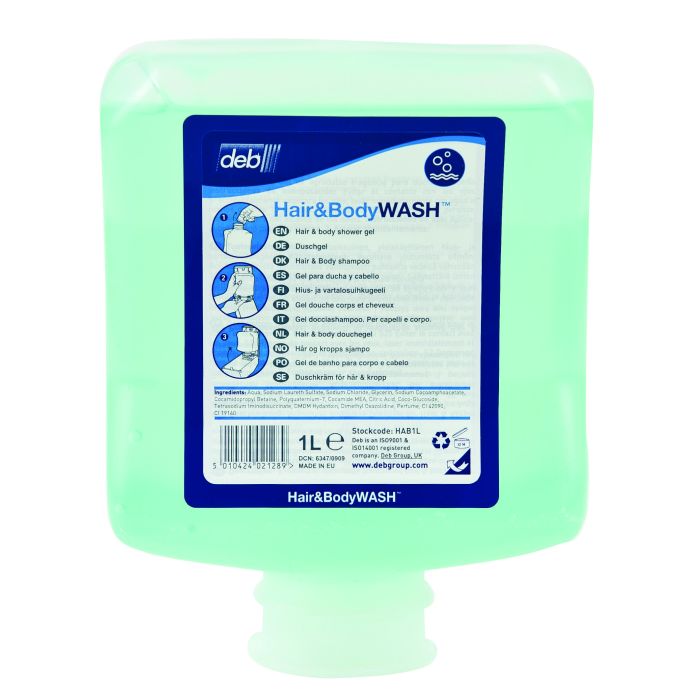 6x Deb Stoko Estesol hair & body huidreiniging 1000ml doos 6 patronen
