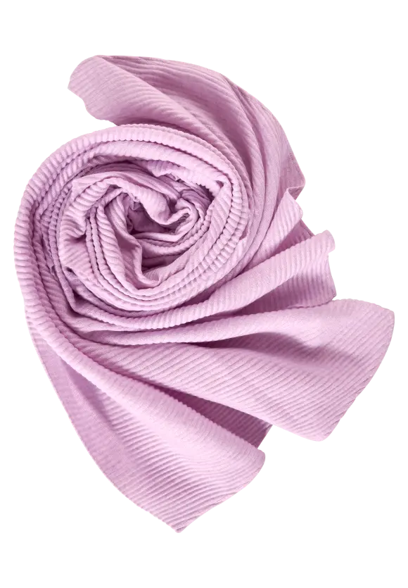 Plisseé Schal - soft rose melange