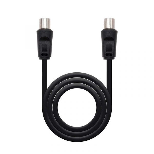 Nanocable Cabo de Antena Coaxial Analógico 1.8m Black