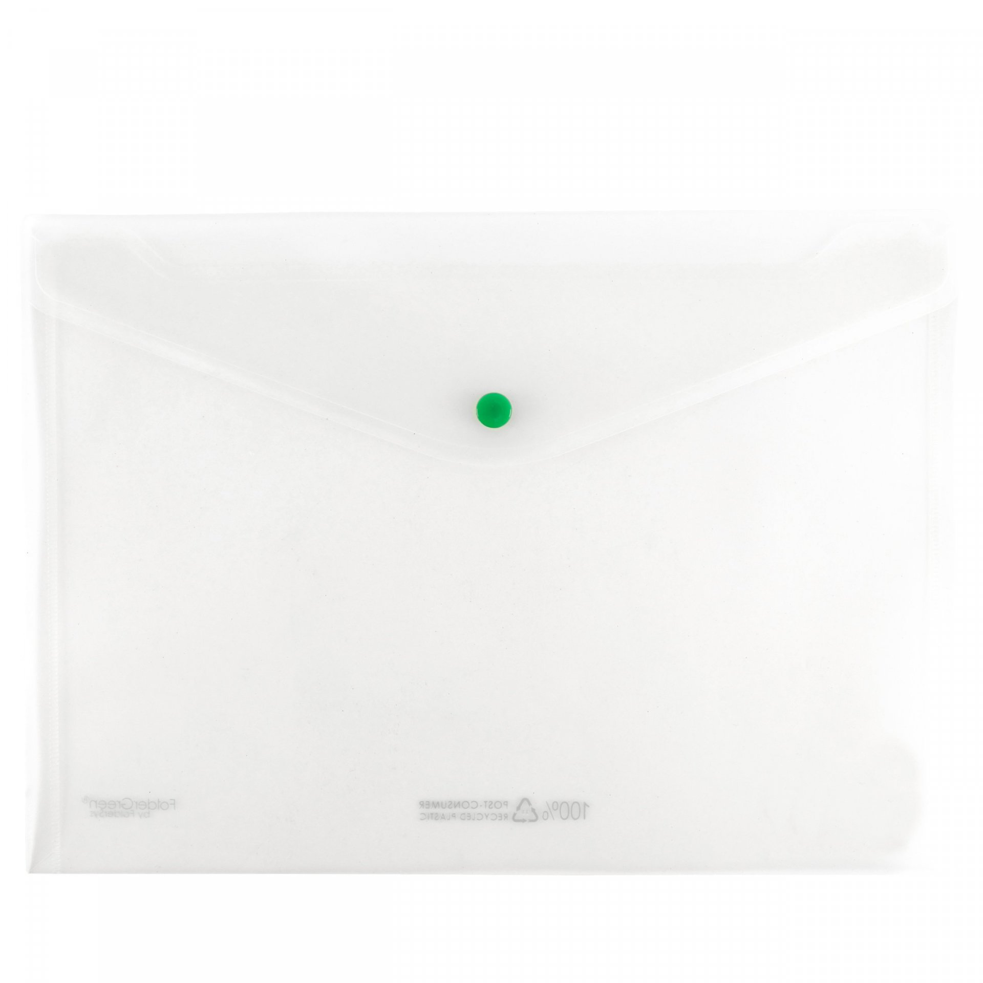 Sichttasche Recycling-PP transluzent Folder Green