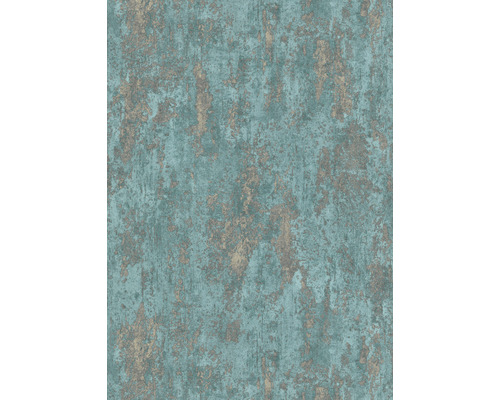 Vliesbehang 10273-18 Casual Chic steenlook turquoise