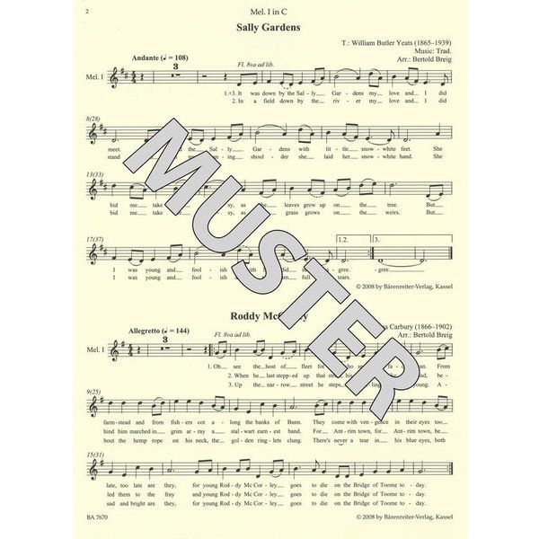 Bärenreiter combocom Irish