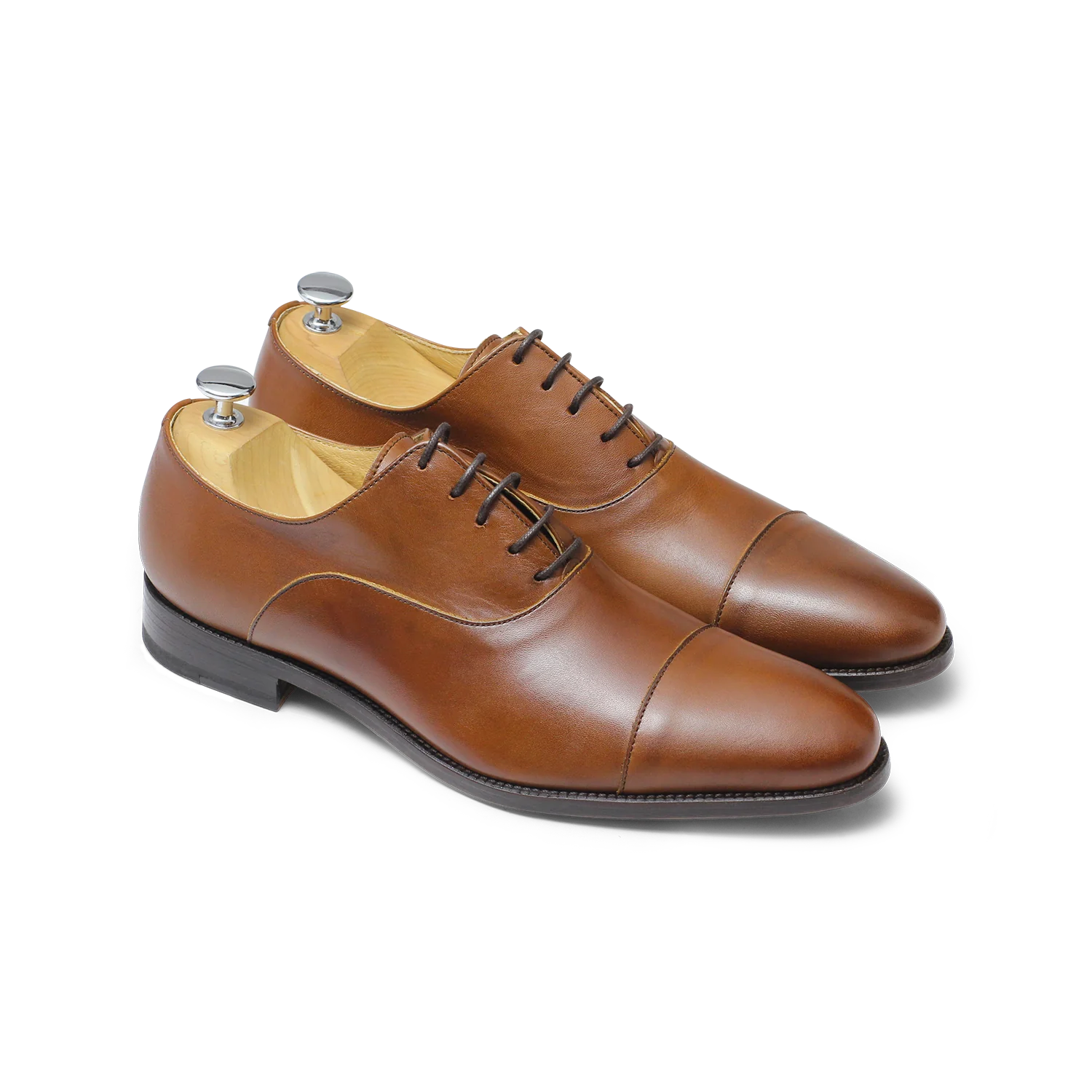 Sanders-Richelieu en cuir satin light