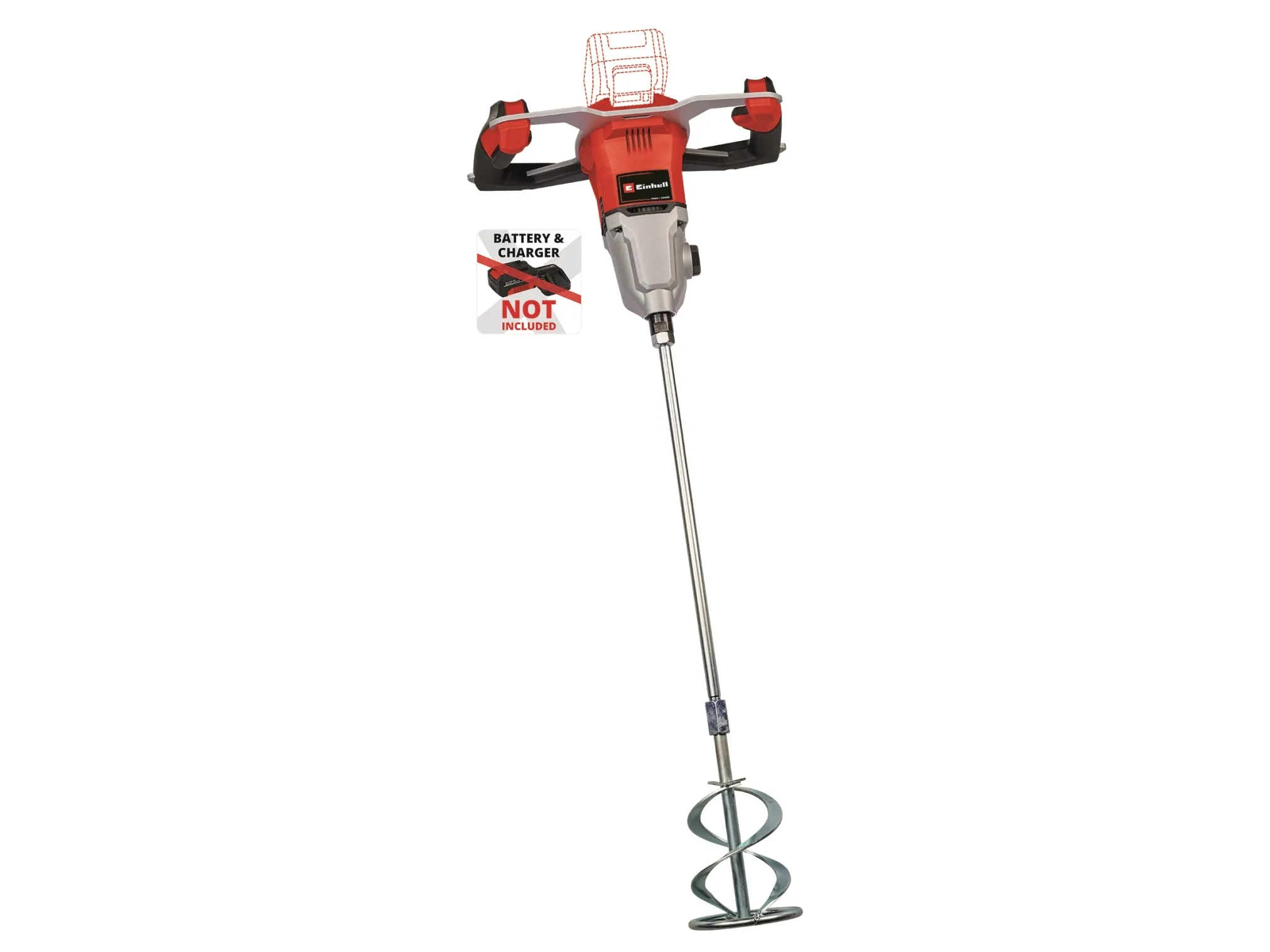 Einhell TP-MX 18-2, Mortar, Maling, Sort, Rød, Trin, Børsteløs motor, 450 rpm, 720 rpm - SOLO