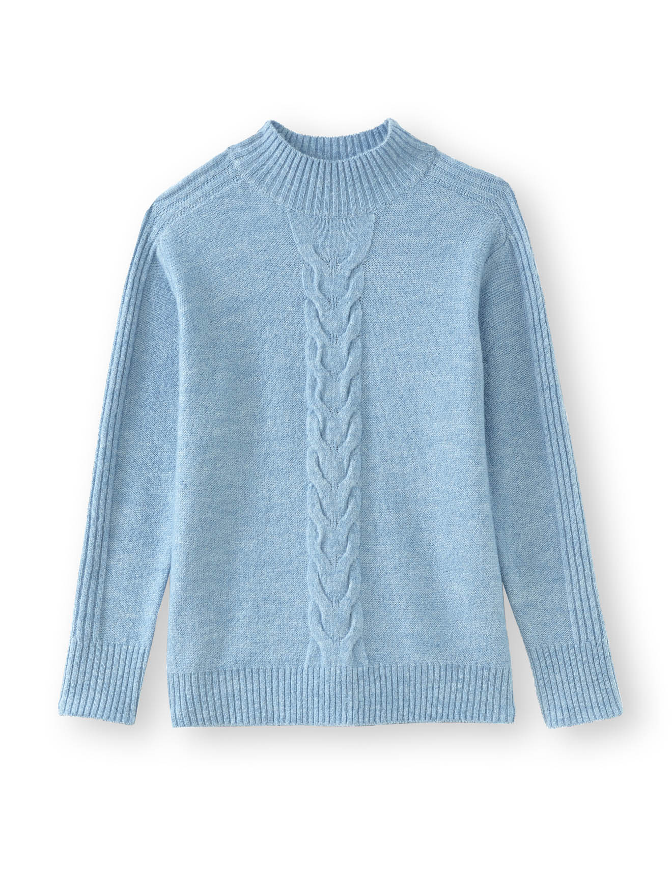 Pull col montant en jersey envers