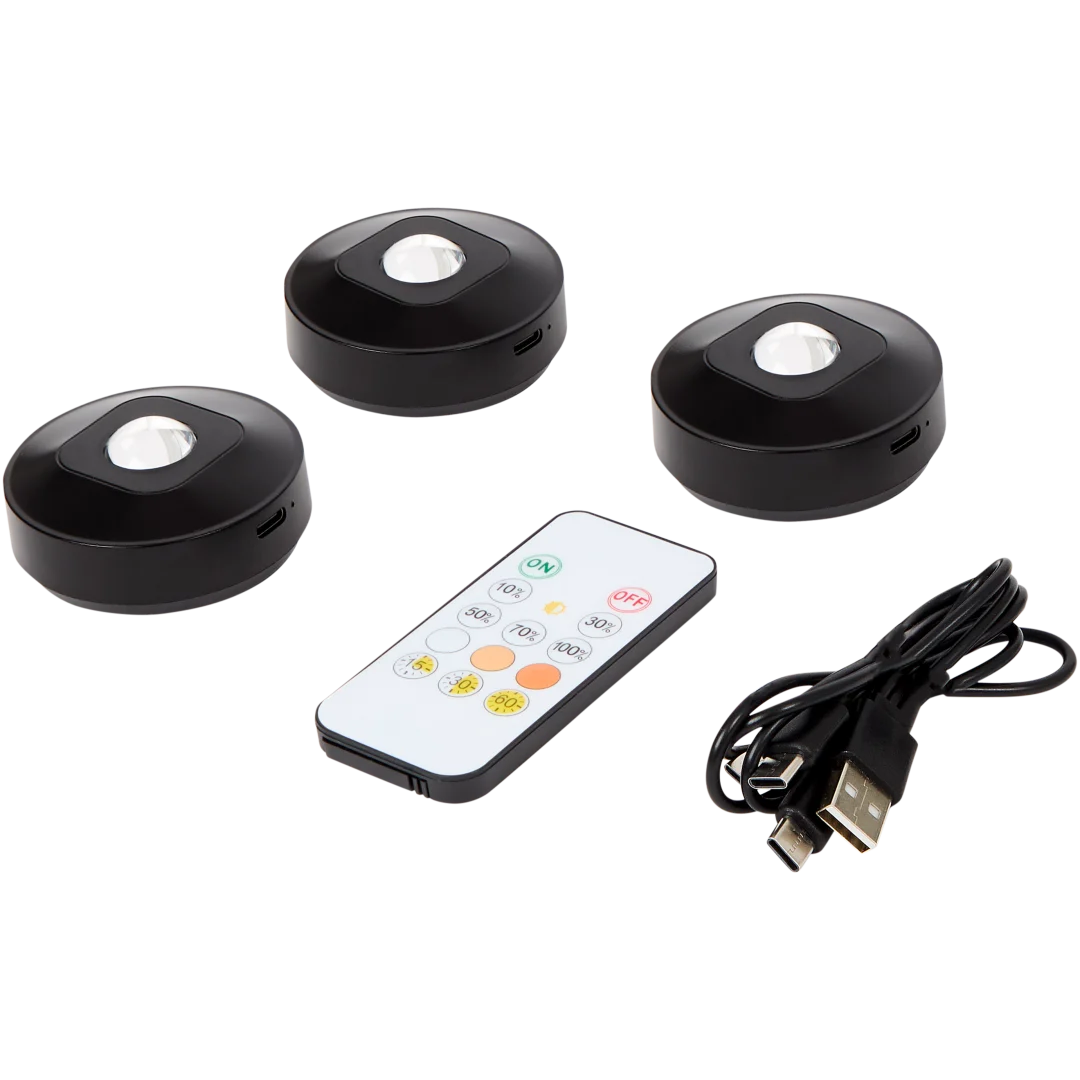 Baltimore oplaadbare ledlampen 3 stuks | diverse varianten