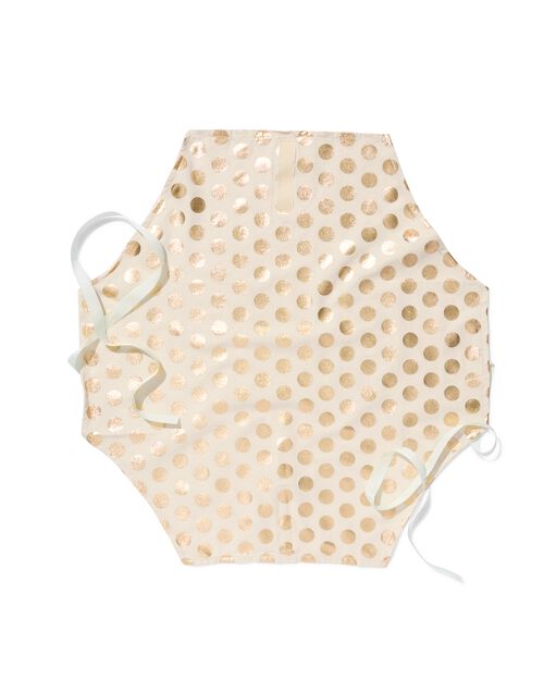 papier d’emballage en tissu réutilisable L pois dorés