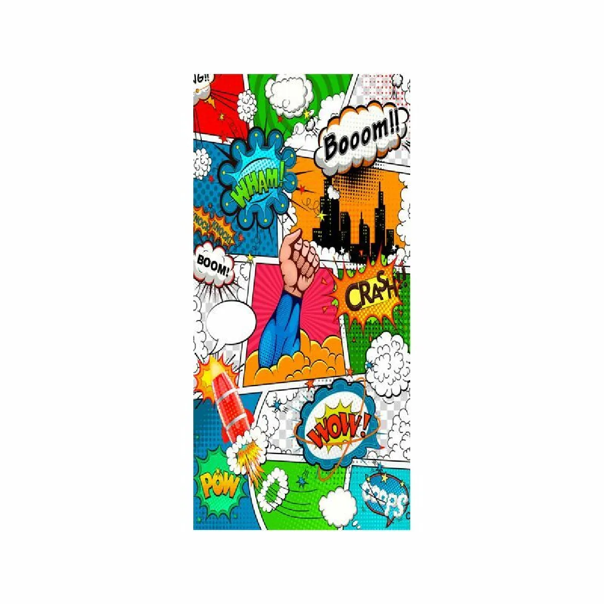 Paris Prix Papier Peint Porte Comic World 210 x 70