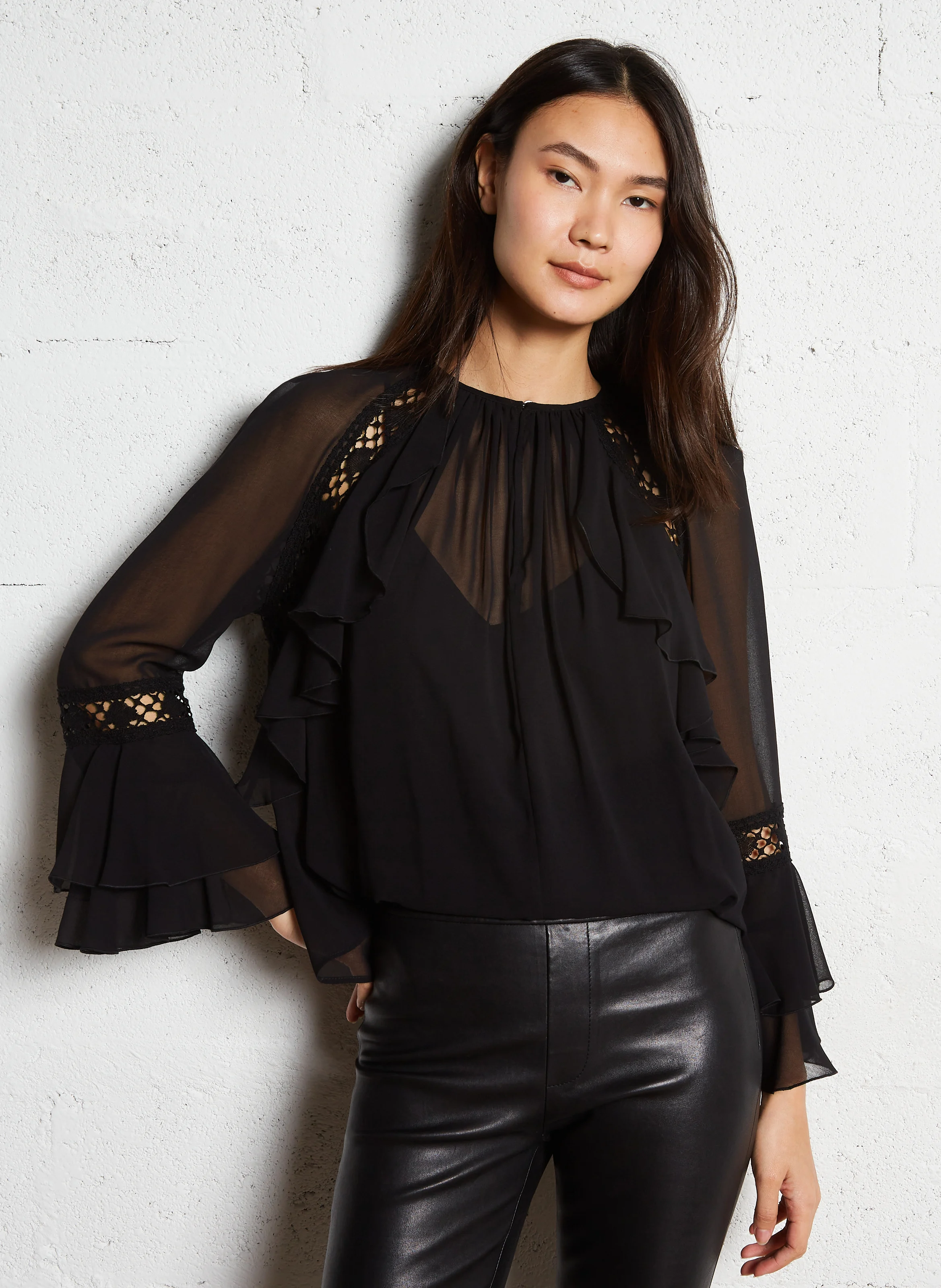 MENA - Top droit | Noir