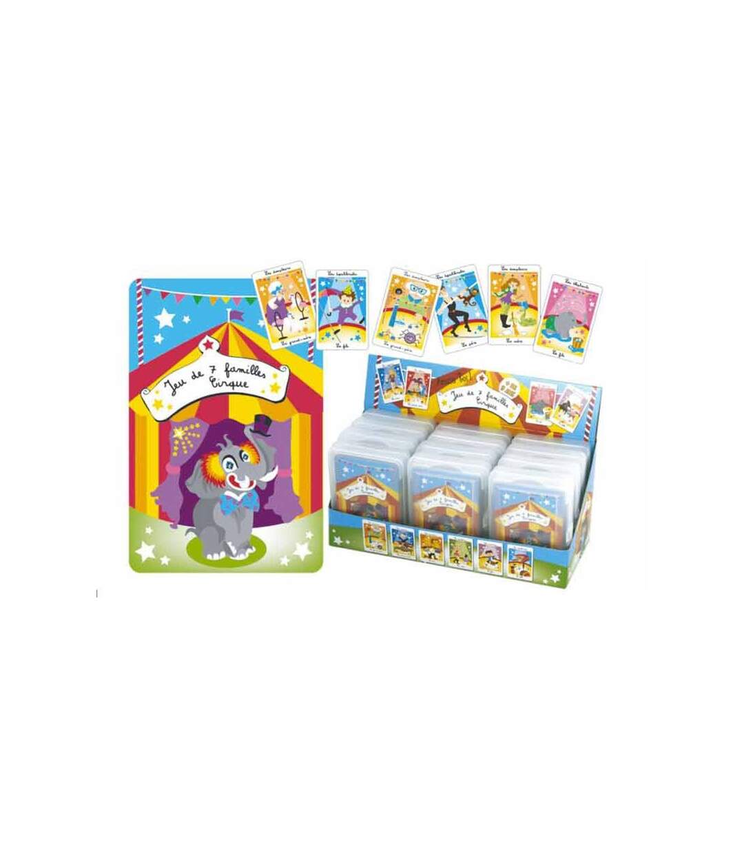 Paris Prix - Jeu De 7 Familles cirque 8cm Multicolore