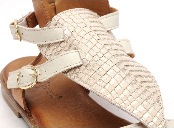Coco abricot nu pieds plats femme muizon beige