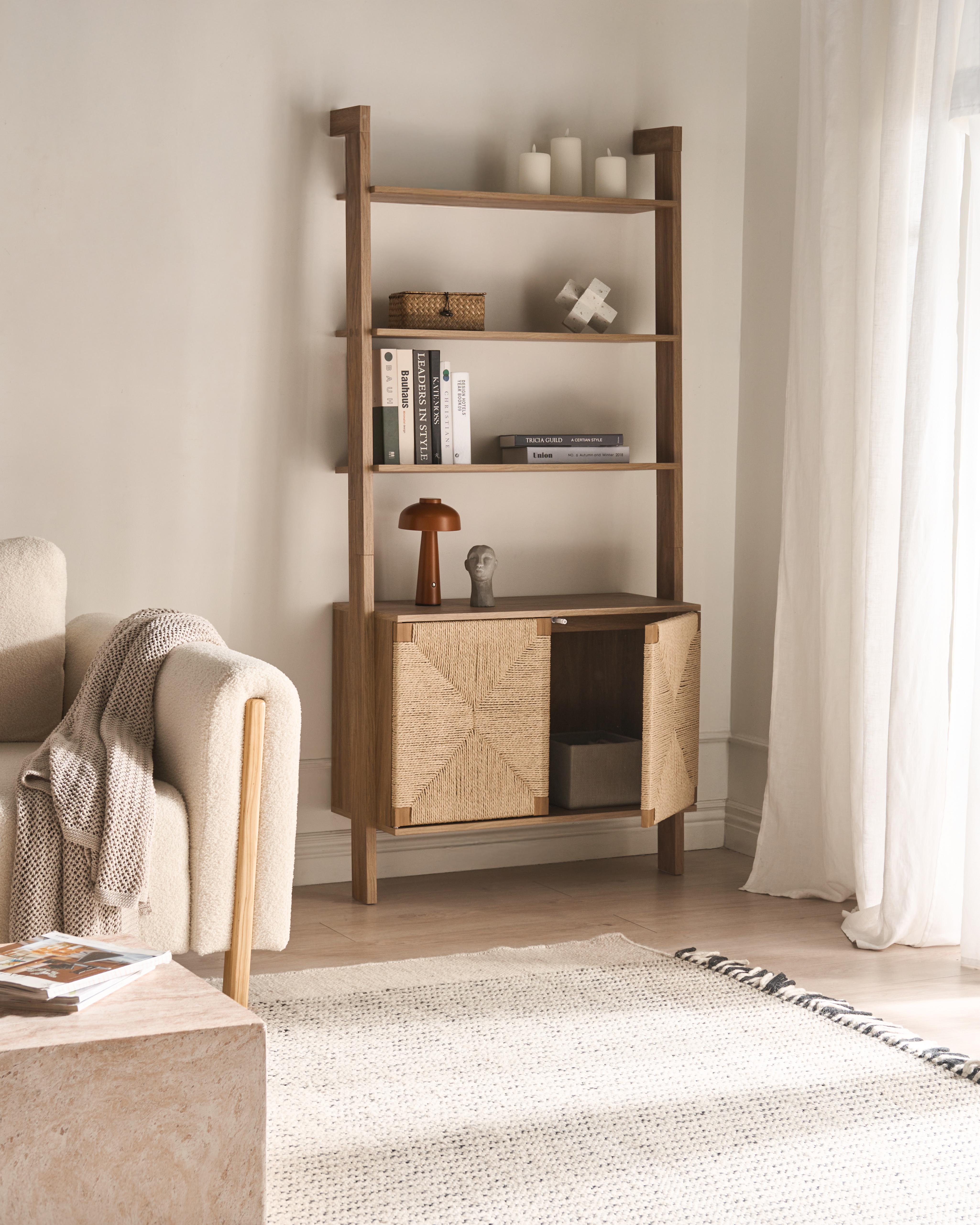 Boekenkast BONDI 181 cm Lichtbruin