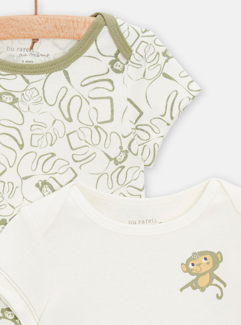 Lot de 2 body imprimés pour bébé garçon