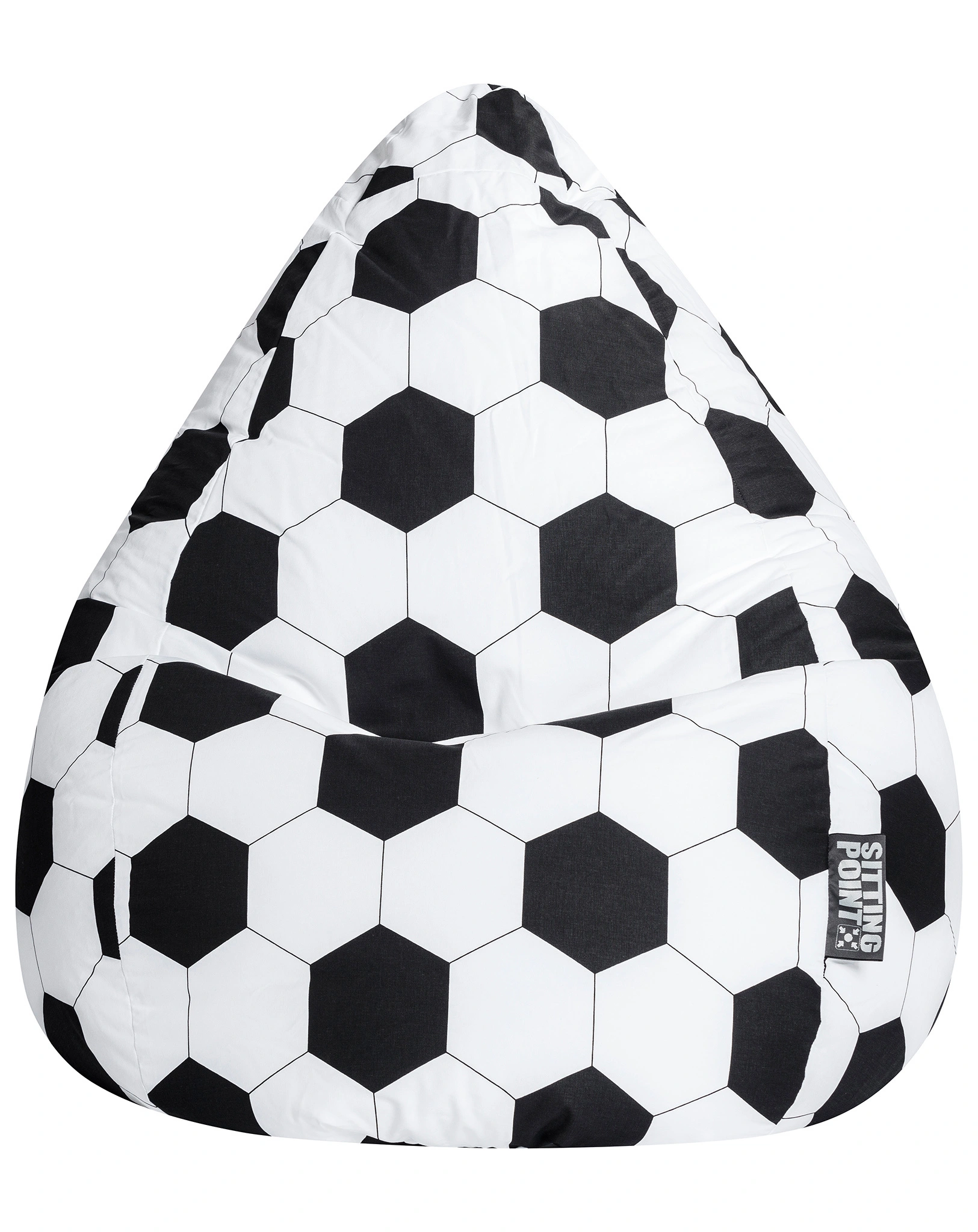 Sitzsack BeanBag FUSSBALL L (Farbe: schwarz)