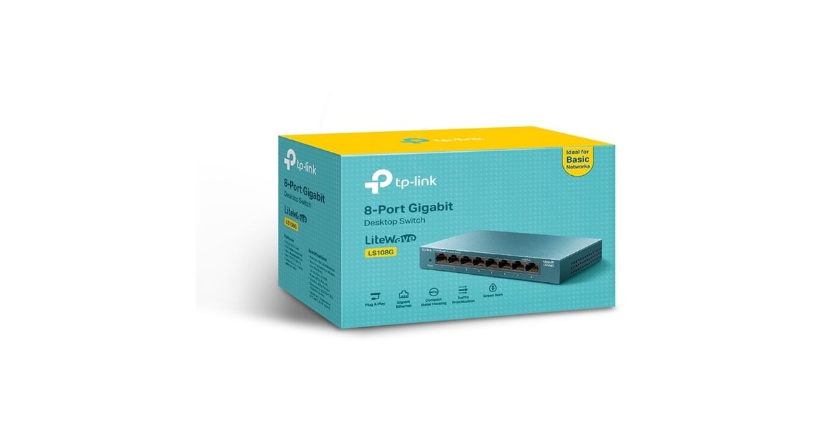 TP-LinkLiteWave LS108G switch  (Blauw)