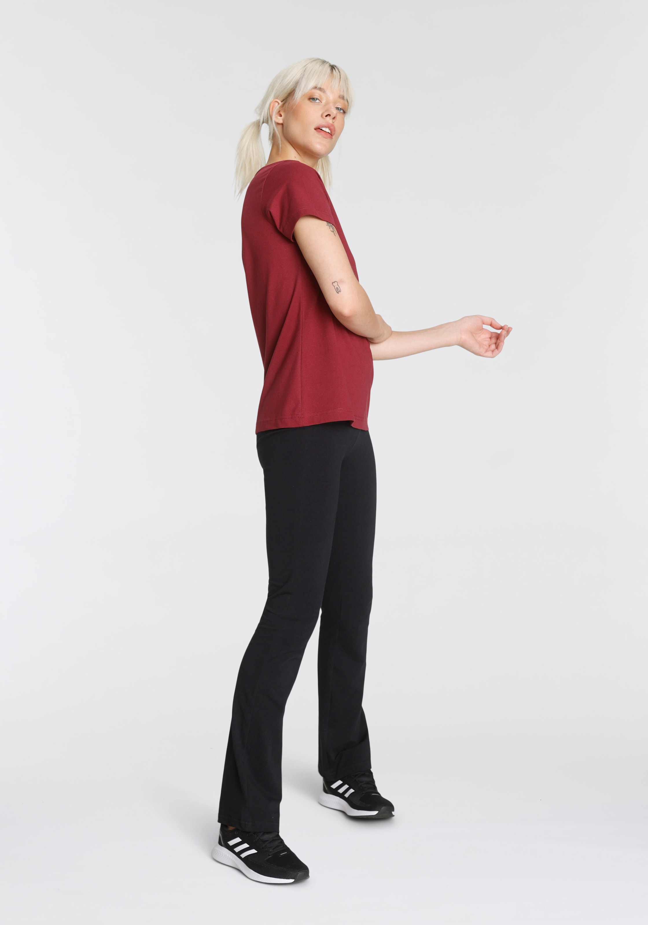 H.I.S Leggings  Bootcut‑Leggings im praktischen 2er‑Pack mit elastischem Bund