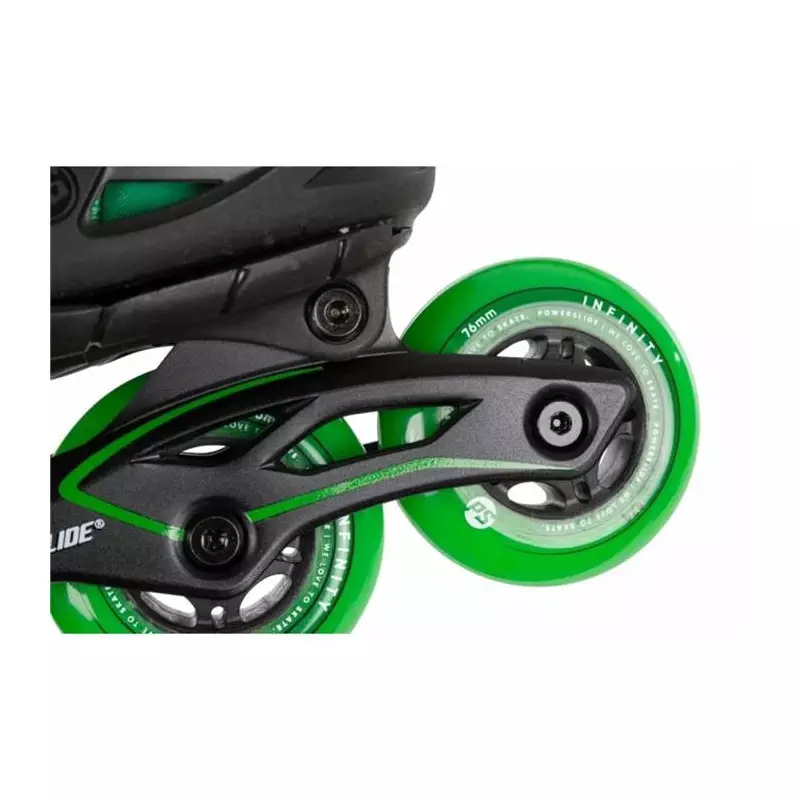 Roller en ligne junior ajustables POWERSLIDE Universe 4W Green