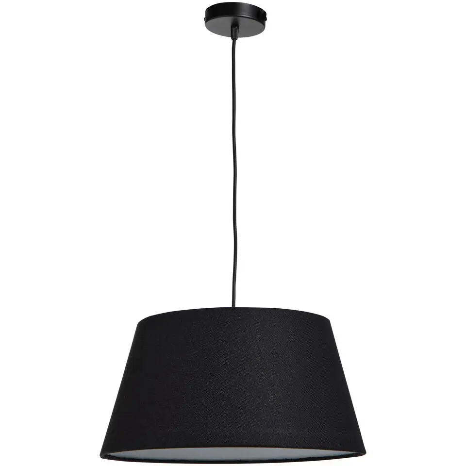 Pendel hanglamp zwart met schroefdraad voor kap - E27 - 100 cm