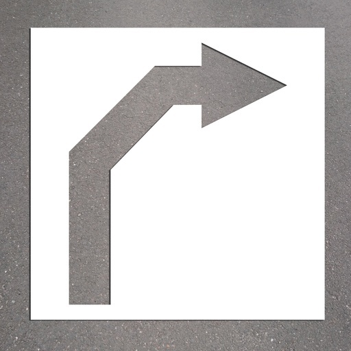 Pochoir - Flèches directionnelles droite/gauche - PVC Souple