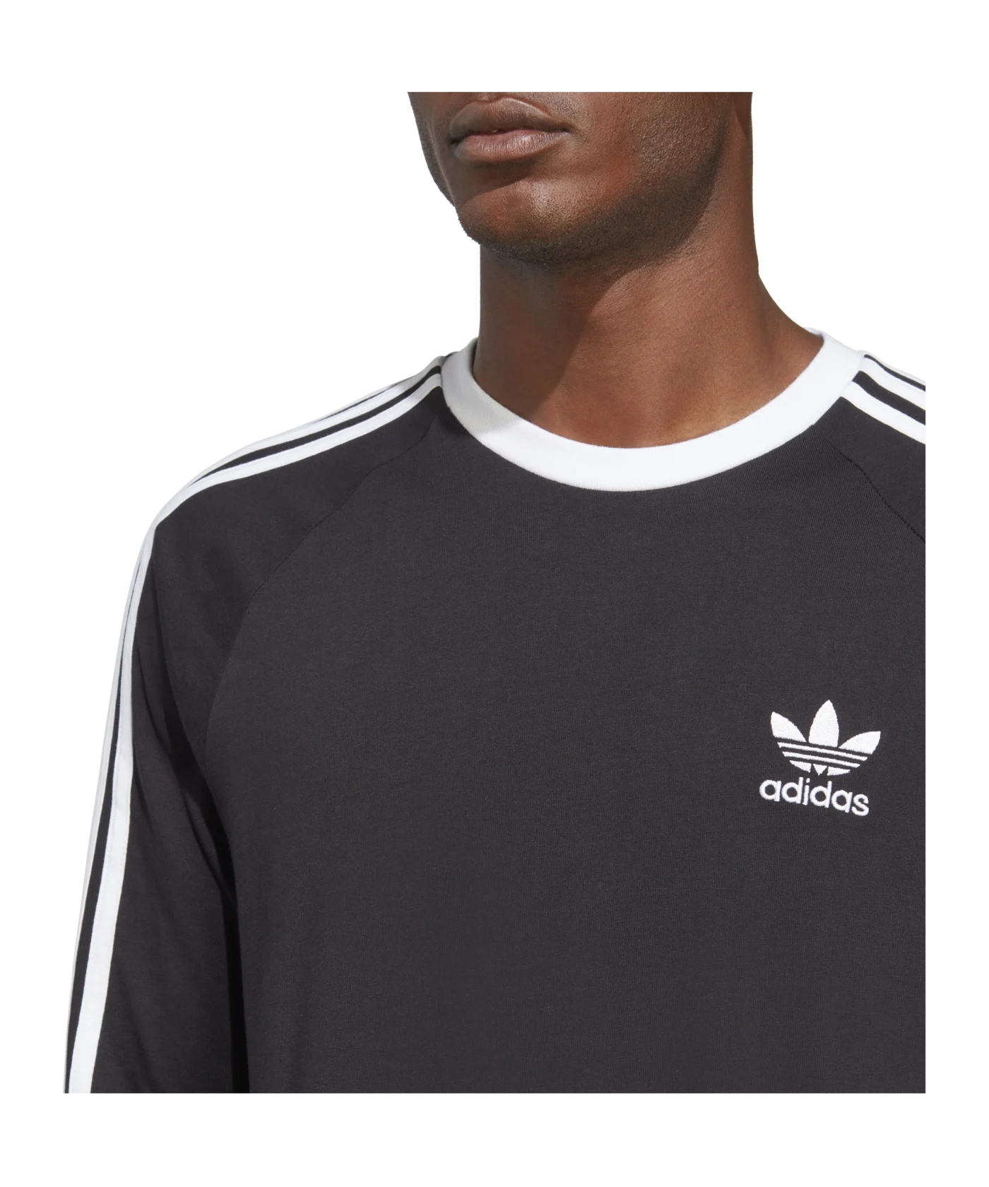 adidas Originals Adicolor Classics 3-Stripes Long Sleeve Tee Black