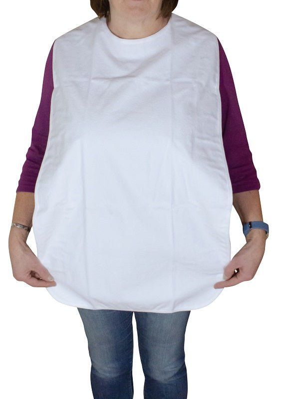 Medi-Inn Esslätzchen 100 cm, mit Druckknöpfen, waschbar, weiß