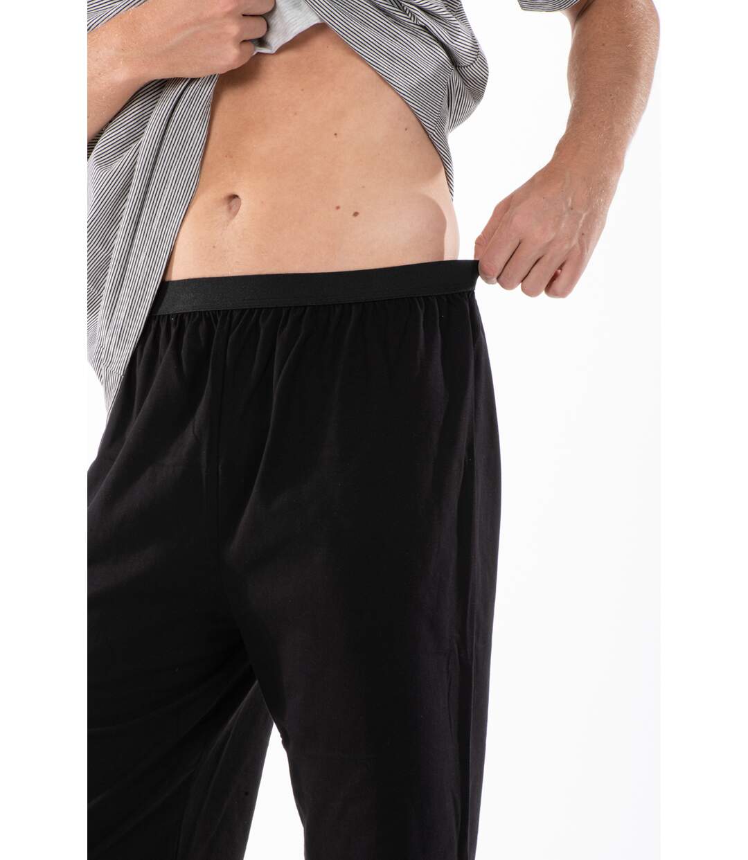 Pyjashort à fines rayures PYJA4 NOIR