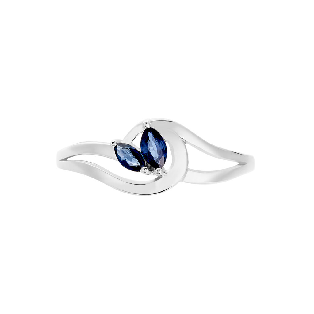 Bague Sakina Or Blanc Saphir
